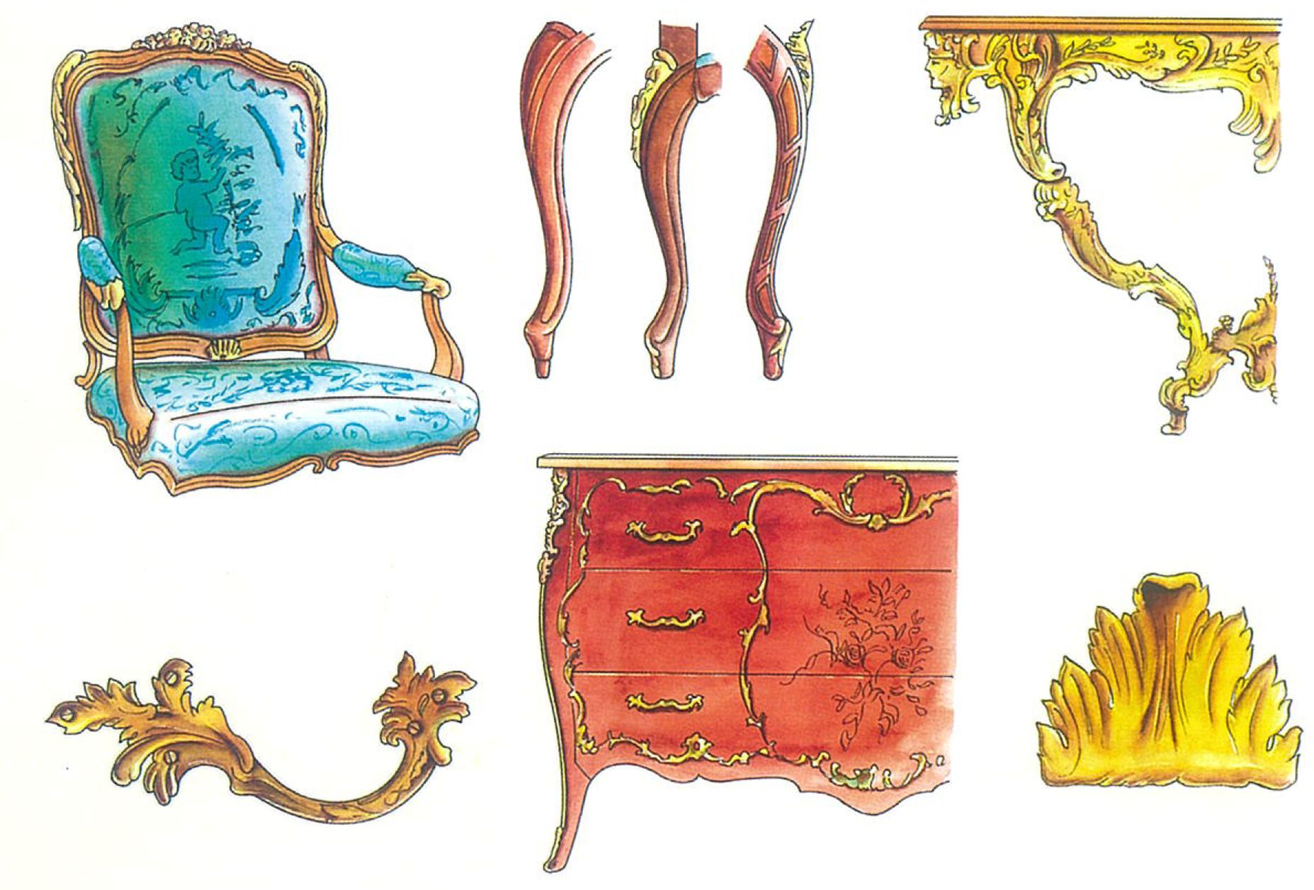 phong cach noi that louis XV