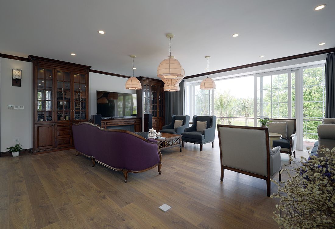 Phong cách đồng quê Pháp được Landdecor áp dụng trong thiết kế, sản xuất và thi công nội thất cho biệt thự Flamingo Đại Lải