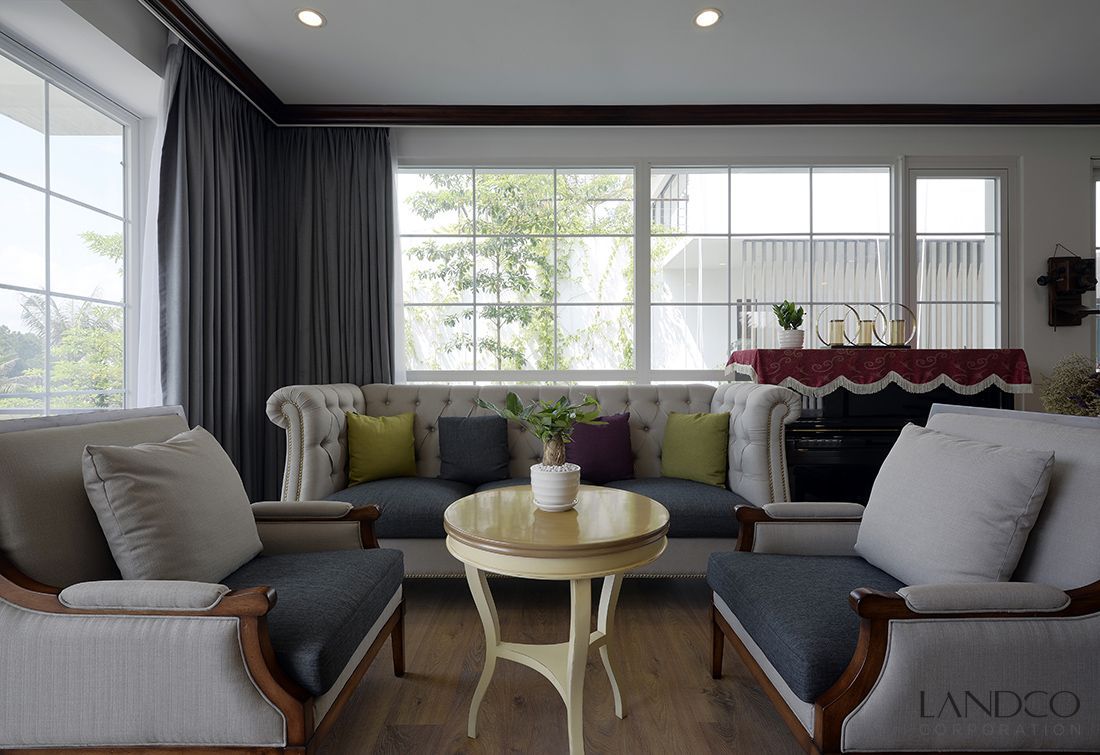 Phong cách đồng quê Pháp được Landdecor áp dụng trong thiết kế, sản xuất và thi công nội thất cho biệt thự Flamingo Đại Lải